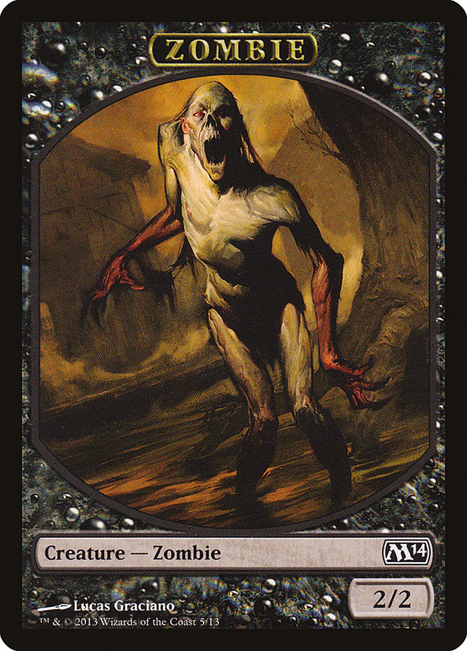 Zombie Token [Magic 2014 Tokens] | Card Merchant Takapuna