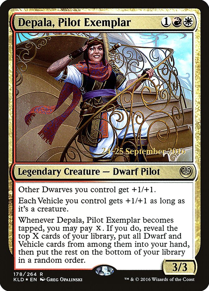 Depala, Pilot Exemplar [Kaladesh Prerelease Promos] | Card Merchant Takapuna