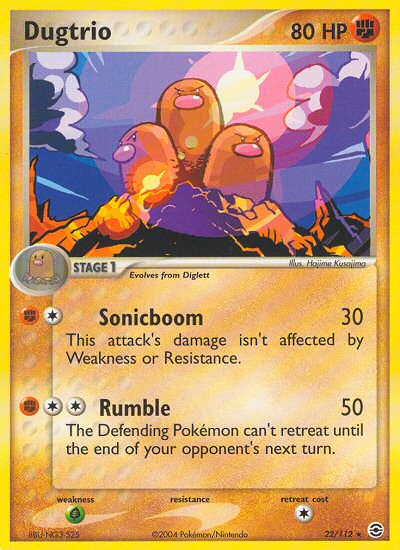 Dugtrio (22/112) [EX: FireRed & LeafGreen] | Card Merchant Takapuna