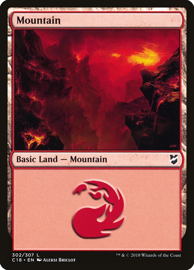 Mountain (302) [Commander 2018] | Card Merchant Takapuna