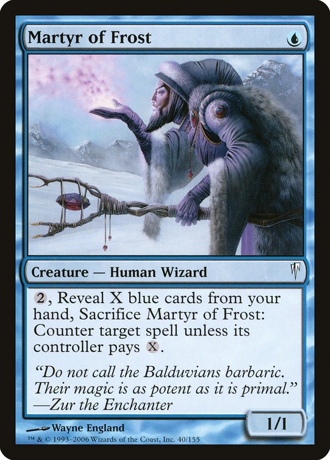 Martyr of Frost [Coldsnap] | Card Merchant Takapuna