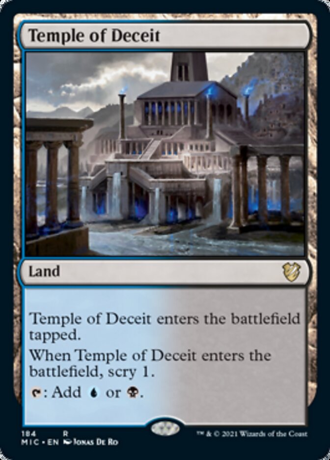 Temple of Deceit [Innistrad: Midnight Hunt Commander] | Card Merchant Takapuna