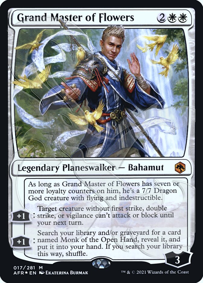 Grand Master of Flowers (Ampersand Promo) [Dungeons & Dragons: Adventures in the Forgotten Realms Promos] | Card Merchant Takapuna