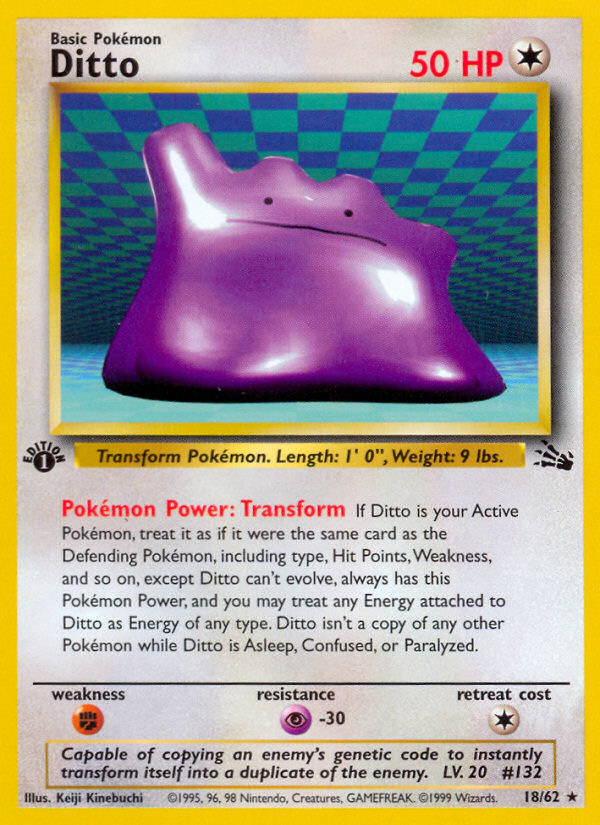 Ditto (18/62) [Fossil 1st Edition] | Card Merchant Takapuna