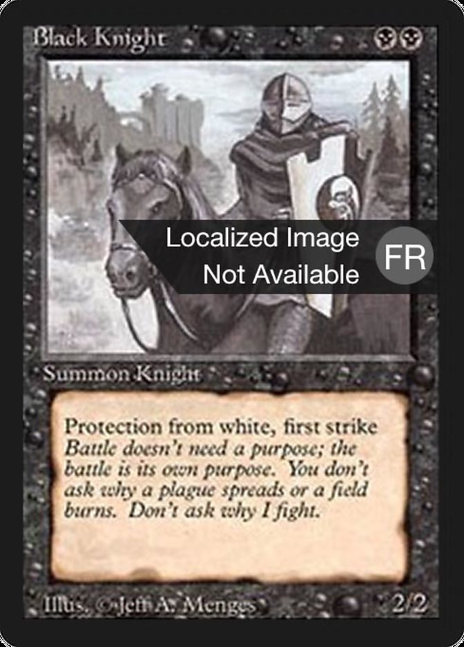 Black Knight [Foreign Black Border] | Card Merchant Takapuna