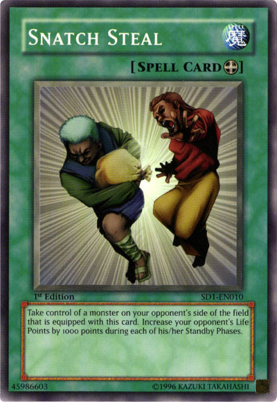 Snatch Steal [SD1-EN010] Common | Card Merchant Takapuna