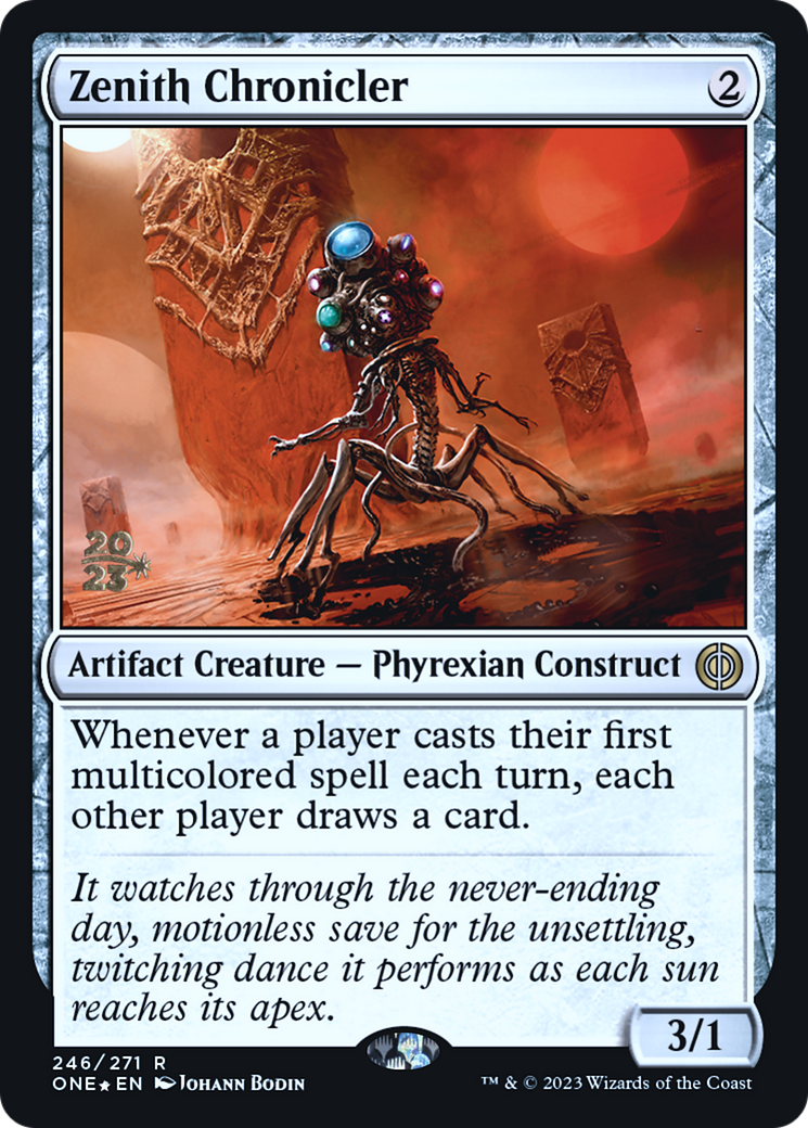 Zenith Chronicler [Phyrexia: All Will Be One Prerelease Promos] | Card Merchant Takapuna