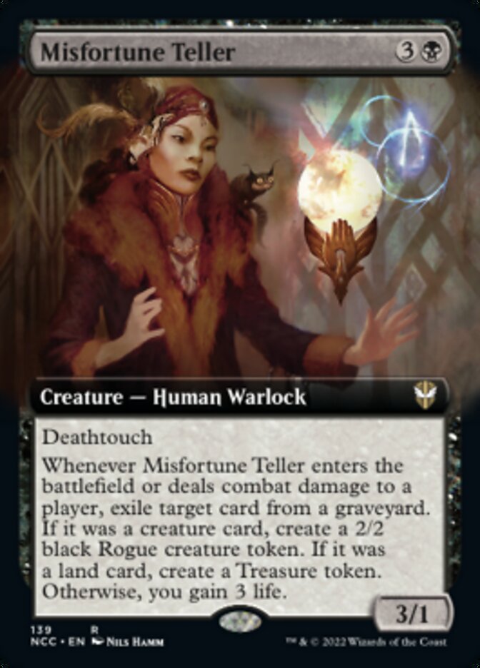 Misfortune Teller (Extended Art) [Streets of New Capenna Commander] | Card Merchant Takapuna