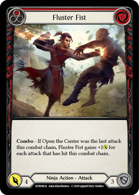 Fluster Fist (Red) [WTR086-R] (Welcome to Rathe)  Alpha Print Normal | Card Merchant Takapuna