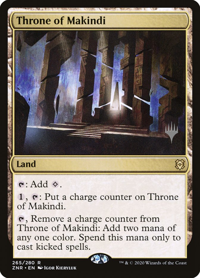 Throne of Makindi (Promo Pack) [Zendikar Rising Promos] | Card Merchant Takapuna