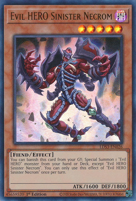 Evil HERO Sinister Necrom [LDS3-EN026] Ultra Rare | Card Merchant Takapuna