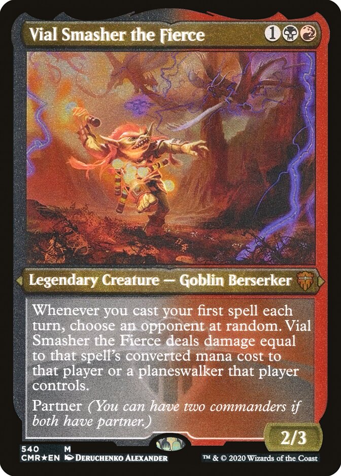 Vial Smasher the Fierce (Etched) [Commander Legends] | Card Merchant Takapuna