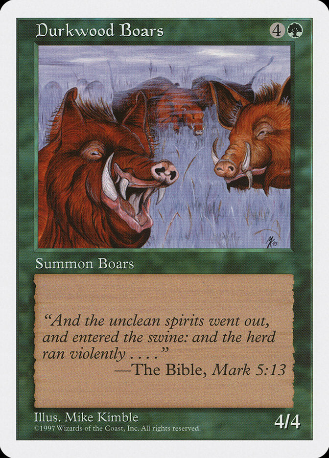 Durkwood Boars [Fifth Edition] | Card Merchant Takapuna