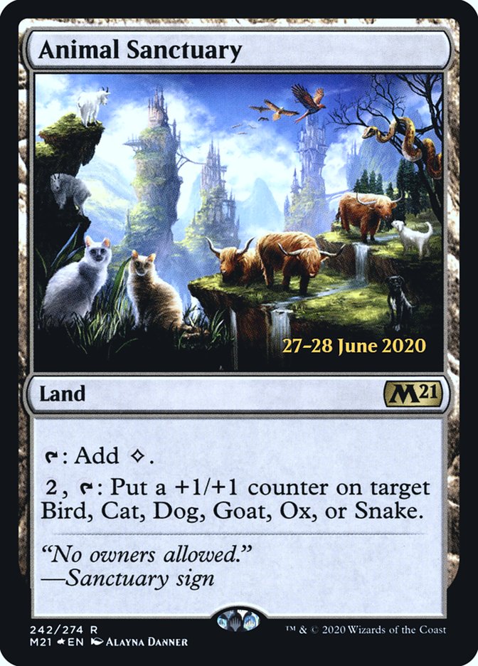 Animal Sanctuary [Core Set 2021 Prerelease Promos] | Card Merchant Takapuna