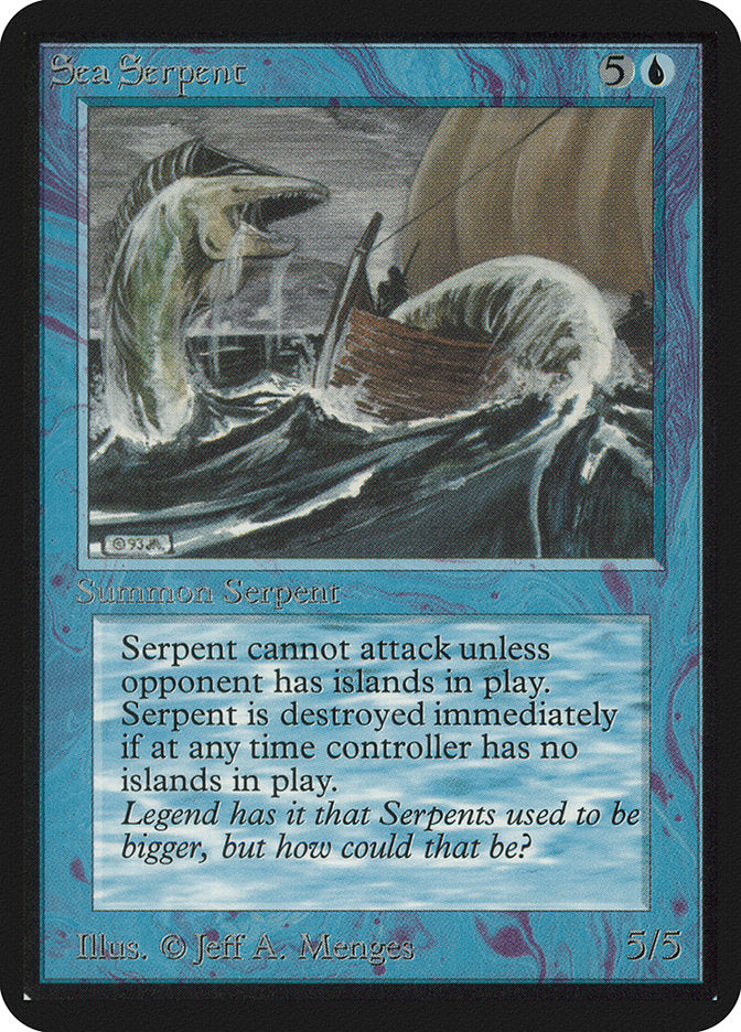 Sea Serpent [Alpha Edition] | Card Merchant Takapuna