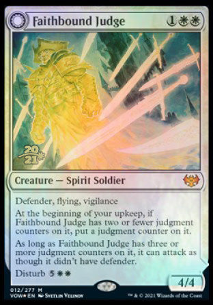 Faithbound Judge // Sinner's Judgment [Innistrad: Crimson Vow Prerelease Promos] | Card Merchant Takapuna