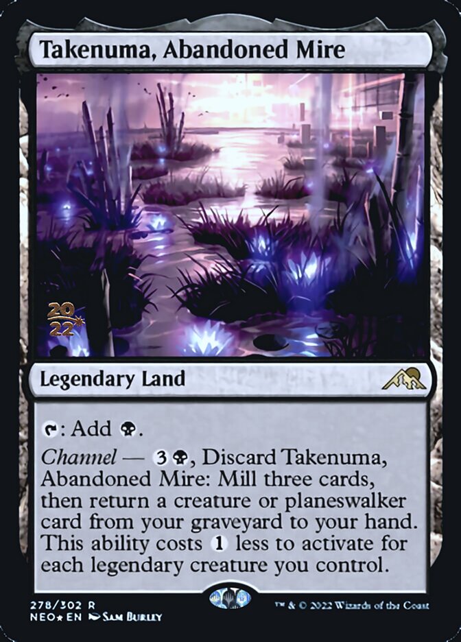 Takenuma, Abandoned Mire [Kamigawa: Neon Dynasty Prerelease Promos] | Card Merchant Takapuna