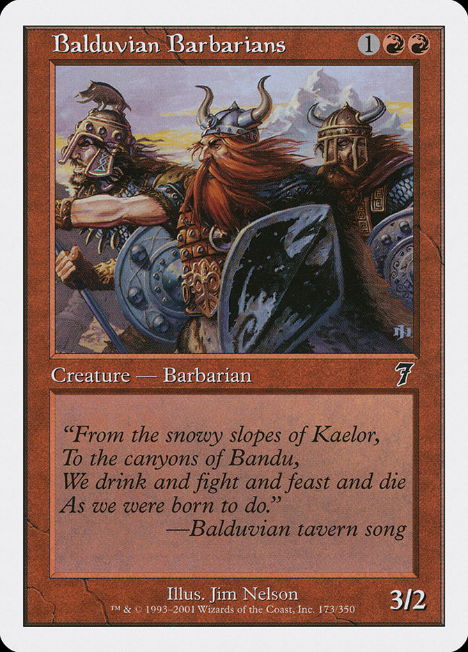 Balduvian Barbarians [Seventh Edition] | Card Merchant Takapuna