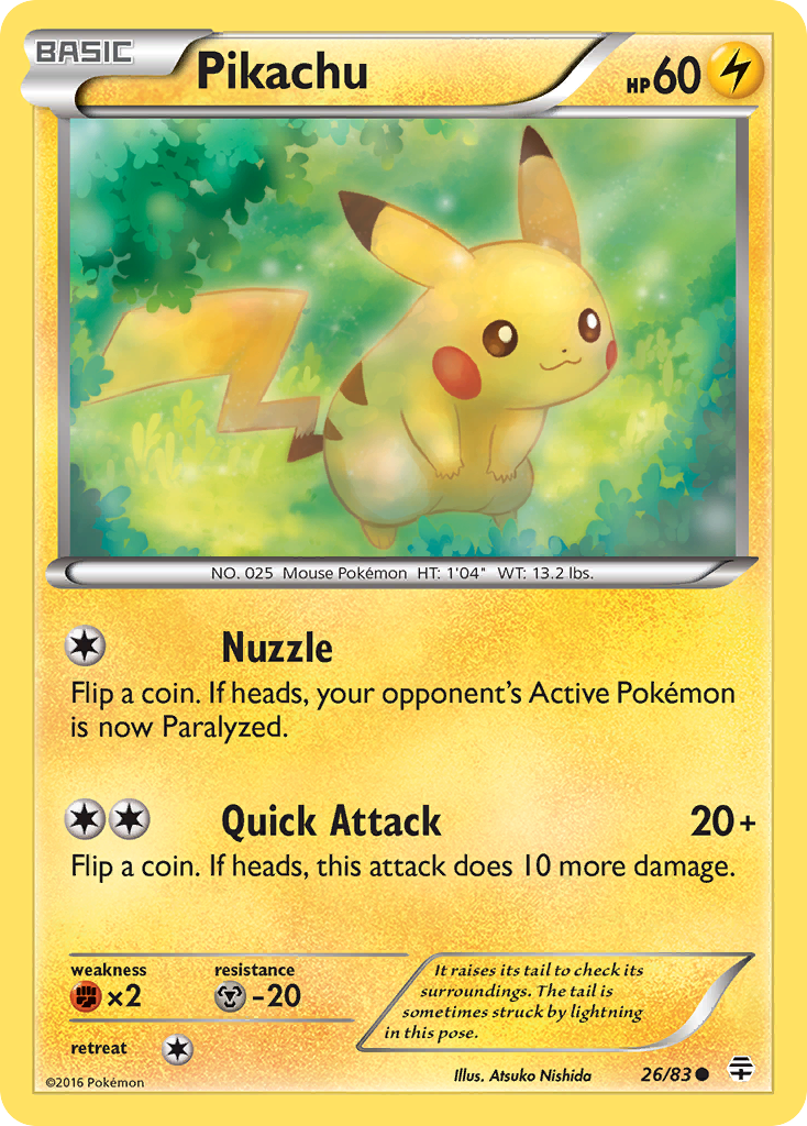 Pikachu (26/83) [XY: Generations] | Card Merchant Takapuna