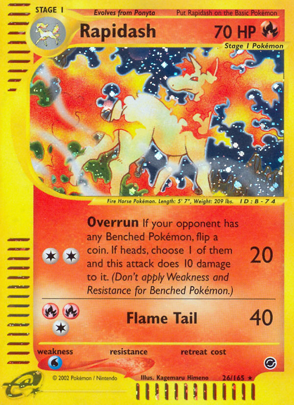 Rapidash (26/165) [Expedition: Base Set] | Card Merchant Takapuna