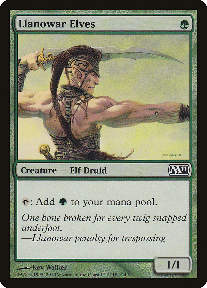 Llanowar Elves [Magic 2011] | Card Merchant Takapuna