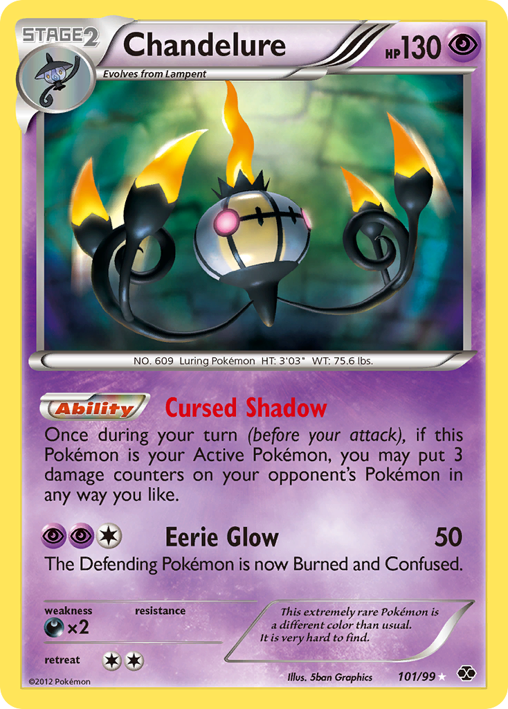 Chandelure (101/99) [Black & White: Next Destinies] | Card Merchant Takapuna