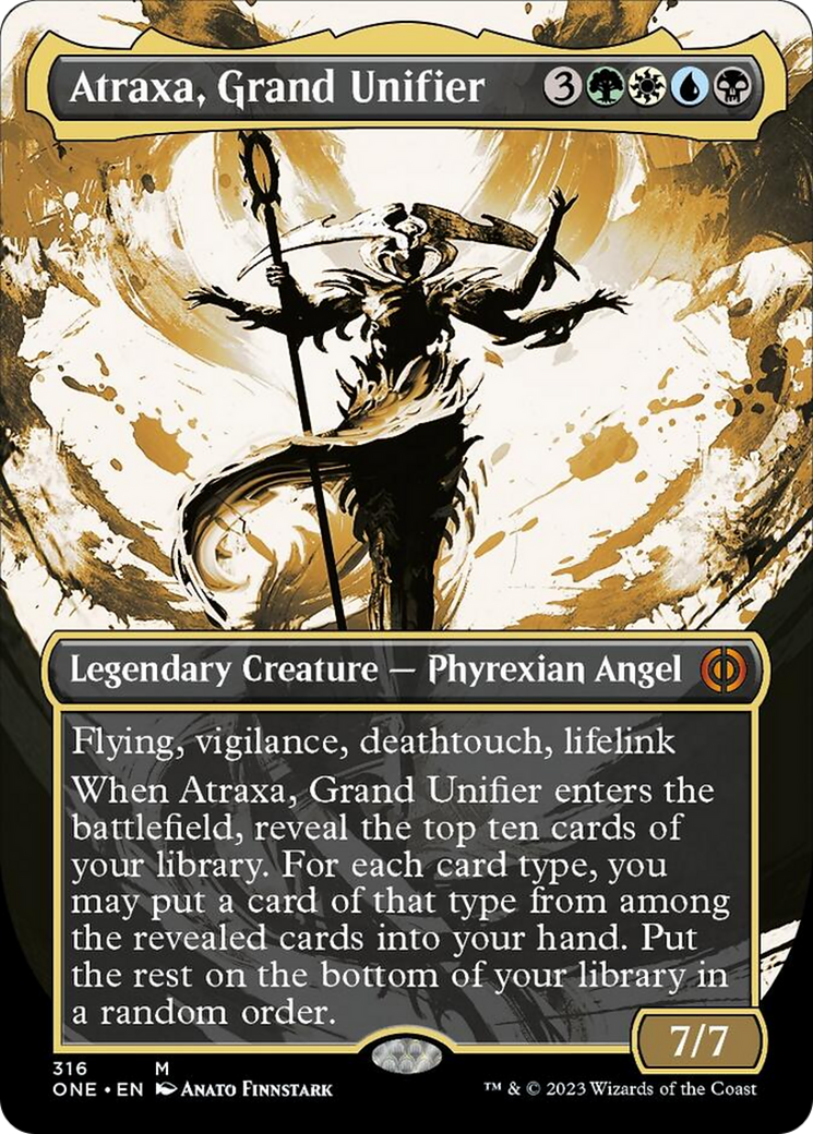 Atraxa, Grand Unifier (Borderless Ichor) [Phyrexia: All Will Be One] | Card Merchant Takapuna