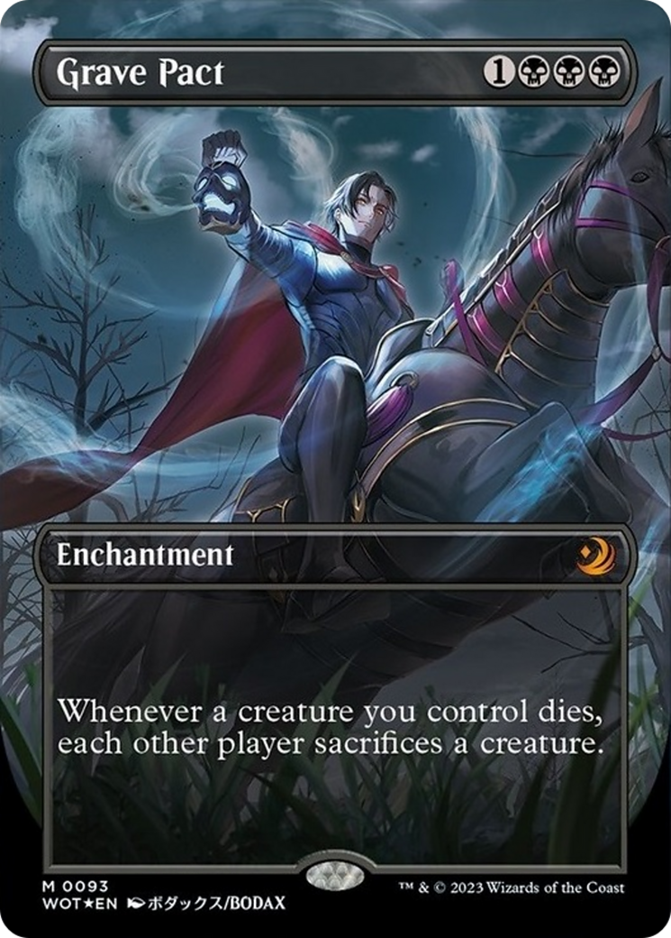 Grave Pact (Anime Borderless) (Confetti Foil) [Wilds of Eldraine: Enchanting Tales] | Card Merchant Takapuna