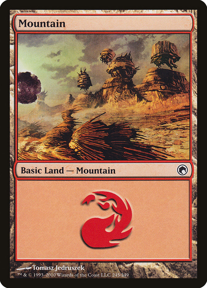 Mountain (245) [Scars of Mirrodin] | Card Merchant Takapuna