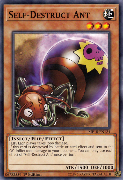 Self-Destruct Ant [MP18-EN124] Common | Card Merchant Takapuna