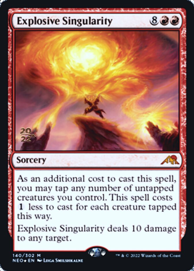 Explosive Singularity [Kamigawa: Neon Dynasty Prerelease Promos] | Card Merchant Takapuna