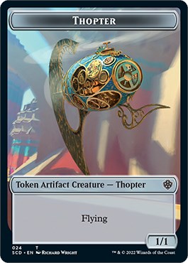 Cat Bird // Thopter Double-Sided Token [Starter Commander Decks] | Card Merchant Takapuna