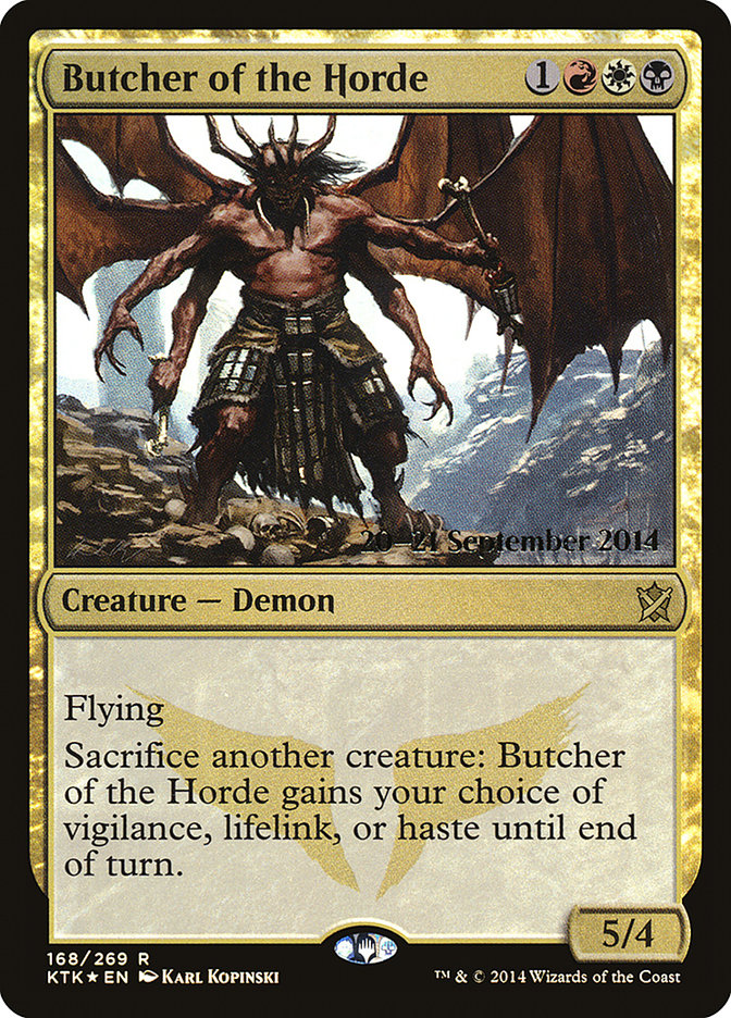 Butcher of the Horde [Khans of Tarkir Prerelease Promos] | Card Merchant Takapuna