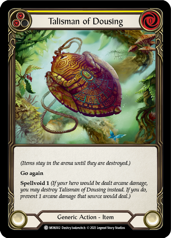 Talisman of Dousing [MON302] (Monarch)  1st Edition Normal | Card Merchant Takapuna