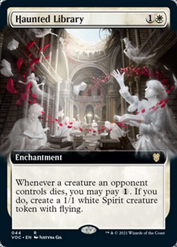 Haunted Library (Extended Art) [Innistrad: Crimson Vow Commander] | Card Merchant Takapuna