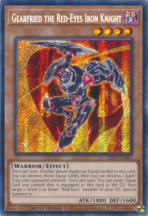 Gearfried the Red-Eyes Iron Knight [LDS1-EN011] Secret Rare | Card Merchant Takapuna