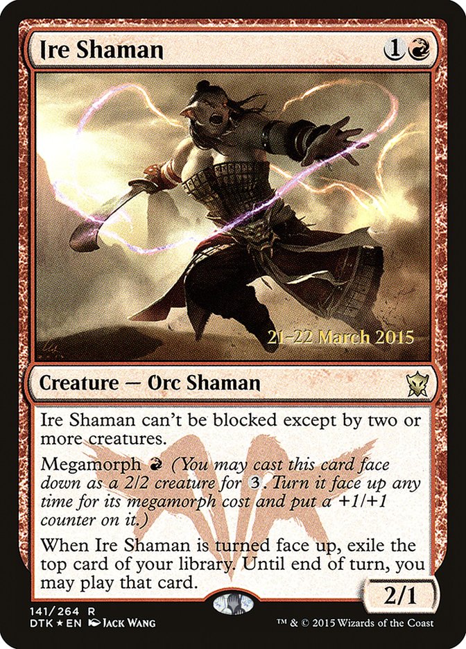 Ire Shaman [Dragons of Tarkir Prerelease Promos] | Card Merchant Takapuna