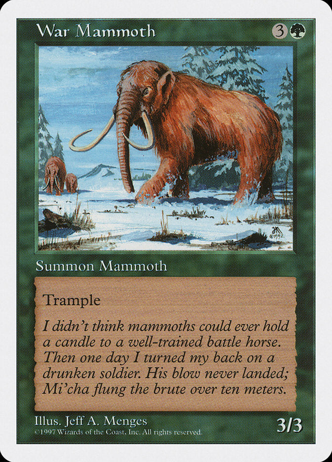 War Mammoth [Fifth Edition] | Card Merchant Takapuna