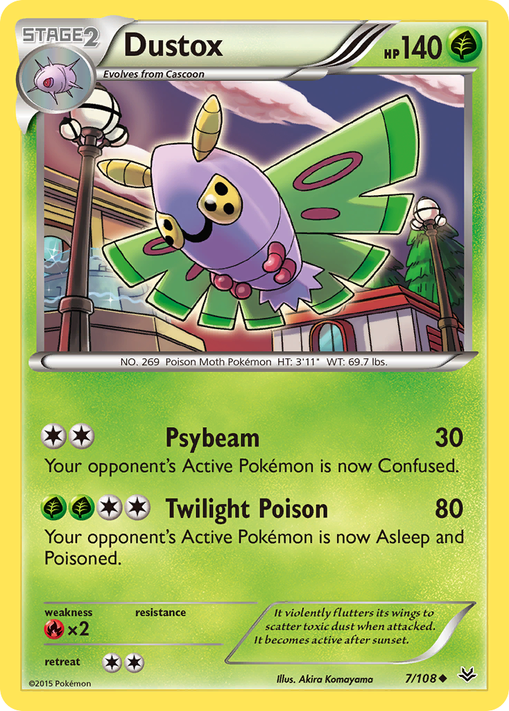 Dustox (7/108) [XY: Roaring Skies] | Card Merchant Takapuna