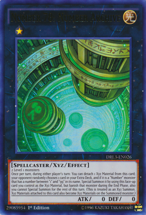 Number 78: Number Archive [DRL3-EN026] Ultra Rare | Card Merchant Takapuna