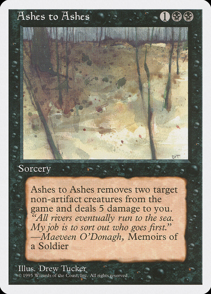 Ashes to Ashes [Fourth Edition] | Card Merchant Takapuna