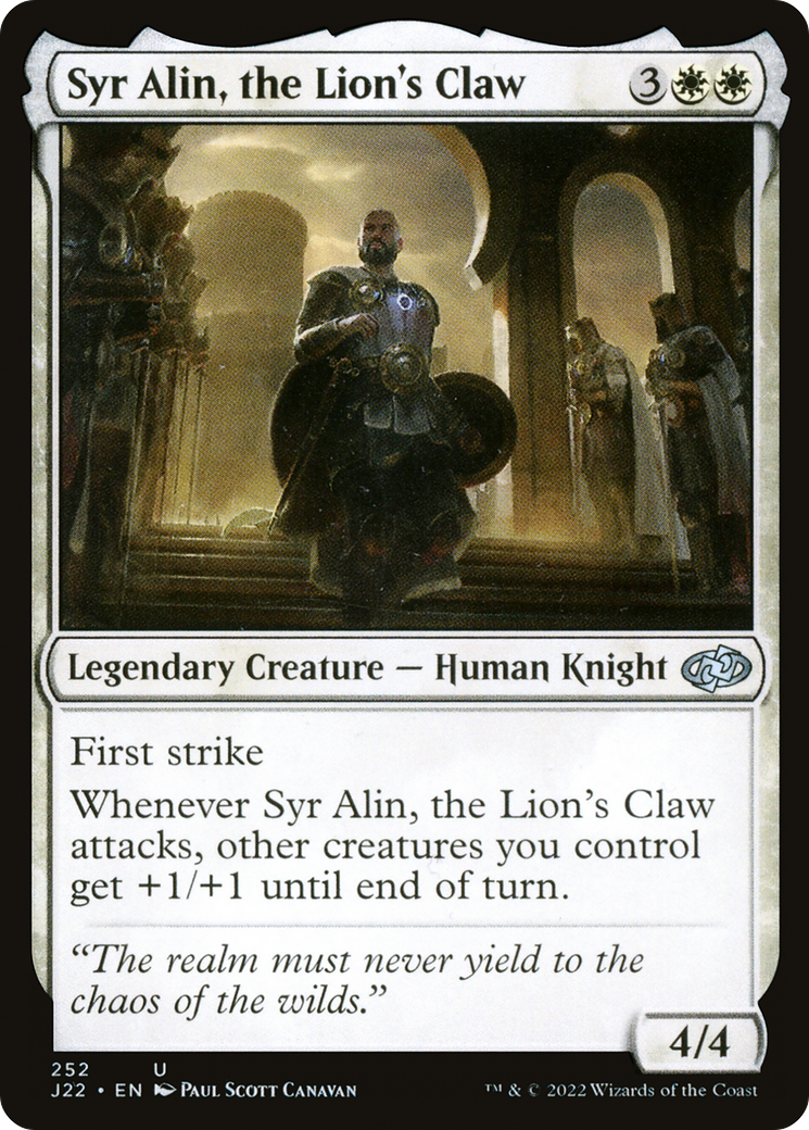 Syr Alin, the Lion's Claw [Jumpstart 2022] | Card Merchant Takapuna