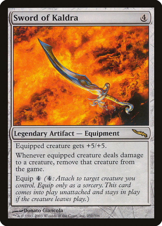 Sword of Kaldra [Mirrodin] | Card Merchant Takapuna