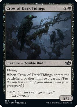 Crow of Dark Tidings [Jumpstart 2022] | Card Merchant Takapuna