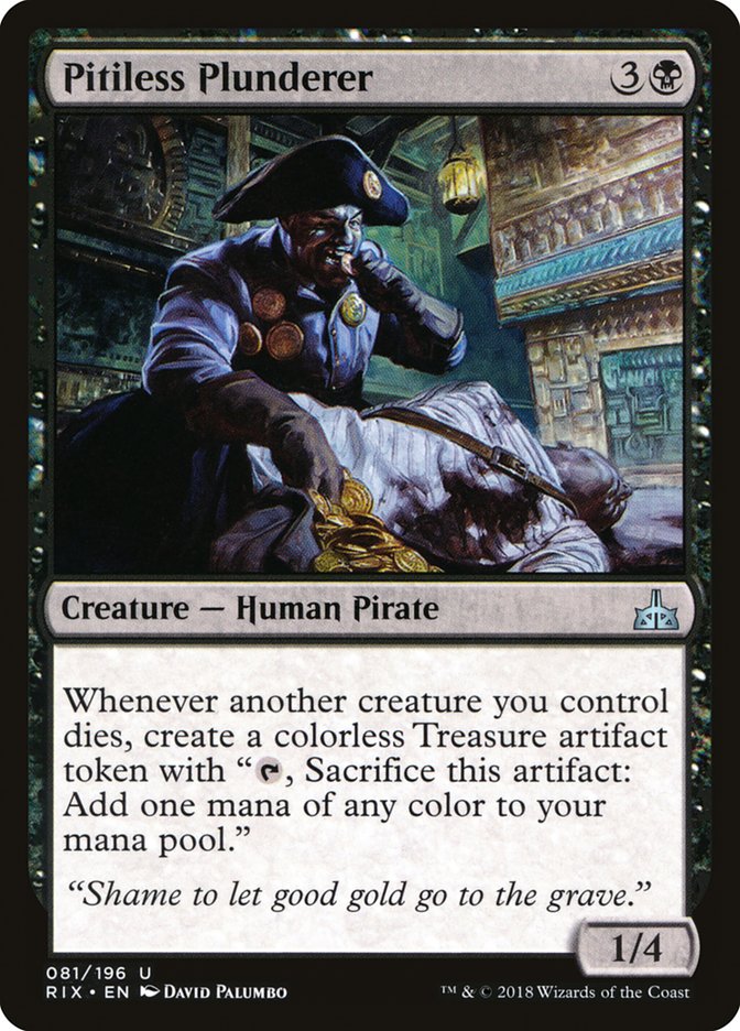 Pitiless Plunderer [Rivals of Ixalan] | Card Merchant Takapuna