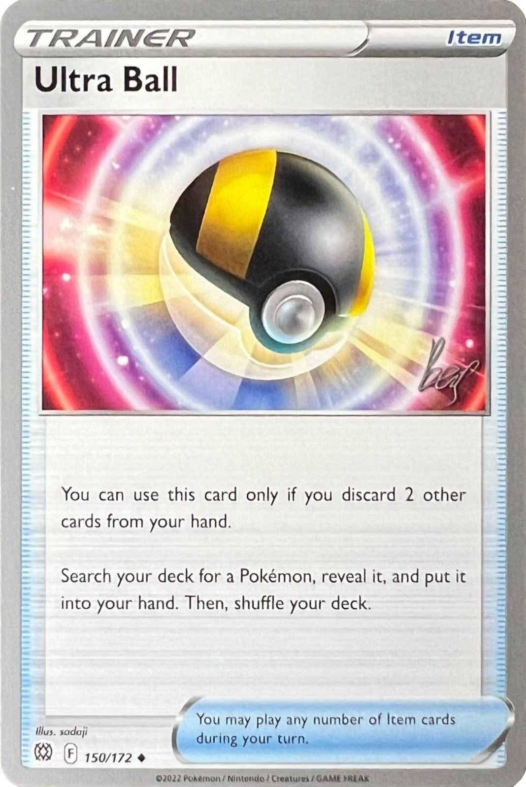 Ultra Ball (150/172) (Cheryl Again - Sebastian Lashmet) [World Championships 2022] | Card Merchant Takapuna