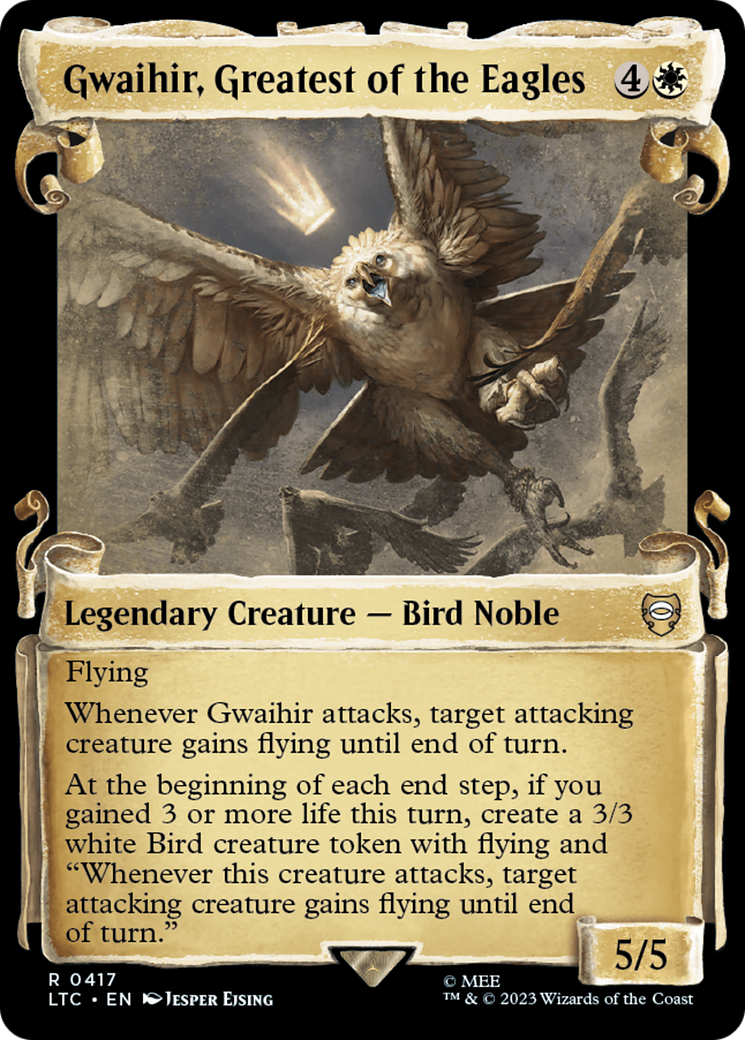 Gwaihir, Greatest of the Eagles [The Lord of the Rings: Tales of Middle-Earth Commander Showcase Scrolls] | Card Merchant Takapuna