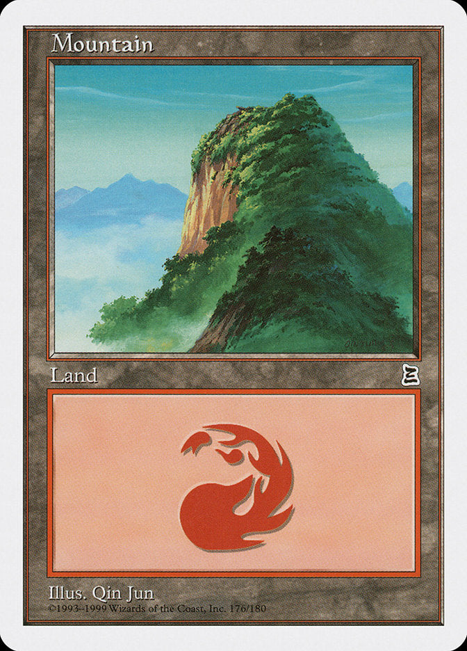 Mountain (176) [Portal Three Kingdoms] | Card Merchant Takapuna