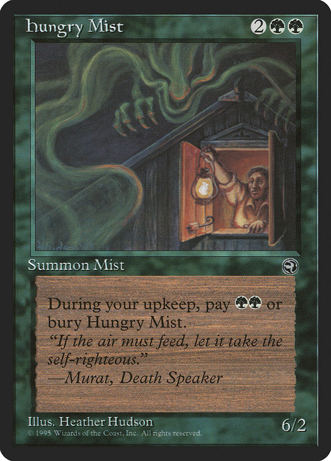 Hungry Mist (Murat Flavor Text) [Homelands] | Card Merchant Takapuna