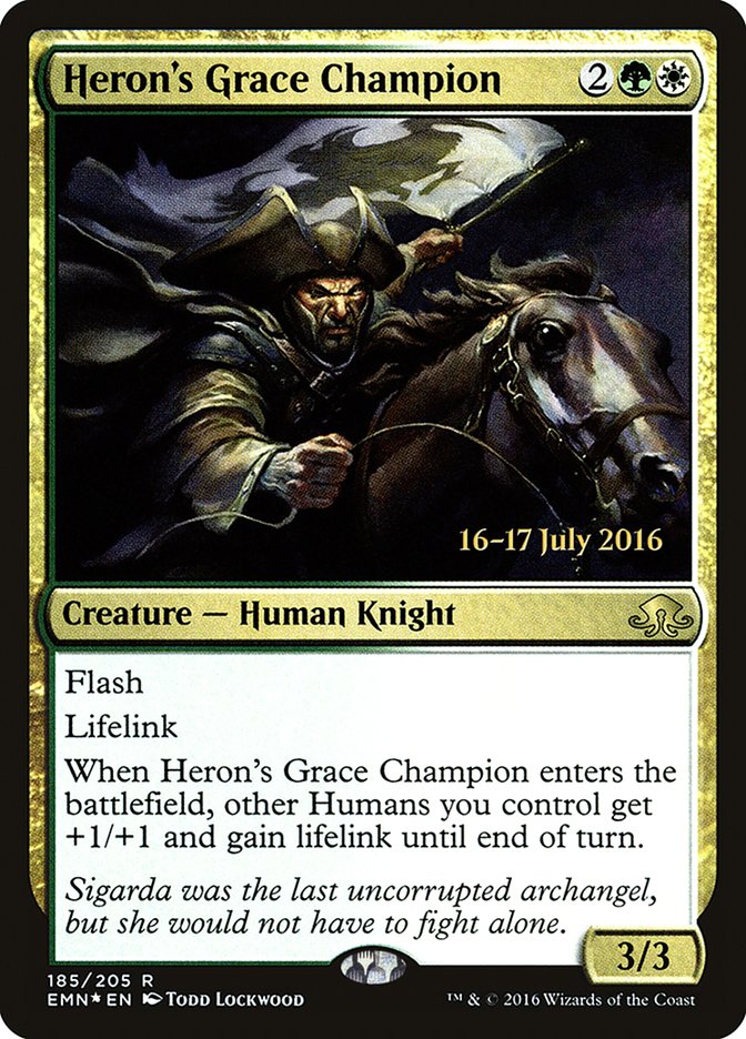 Heron's Grace Champion [Eldritch Moon Prerelease Promos] | Card Merchant Takapuna